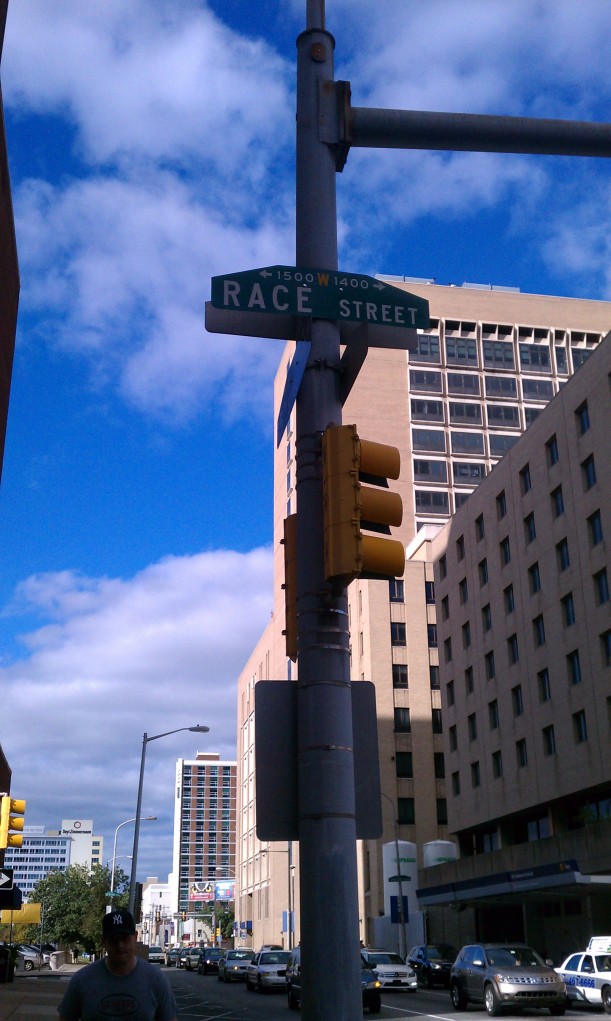 near the hotel, thought it was an aptly named street :)